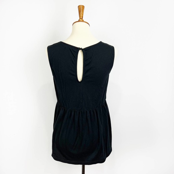 Victoria's Secret black and gold sequin cotton modal empire waist tank top Small - Picture 7 of 8